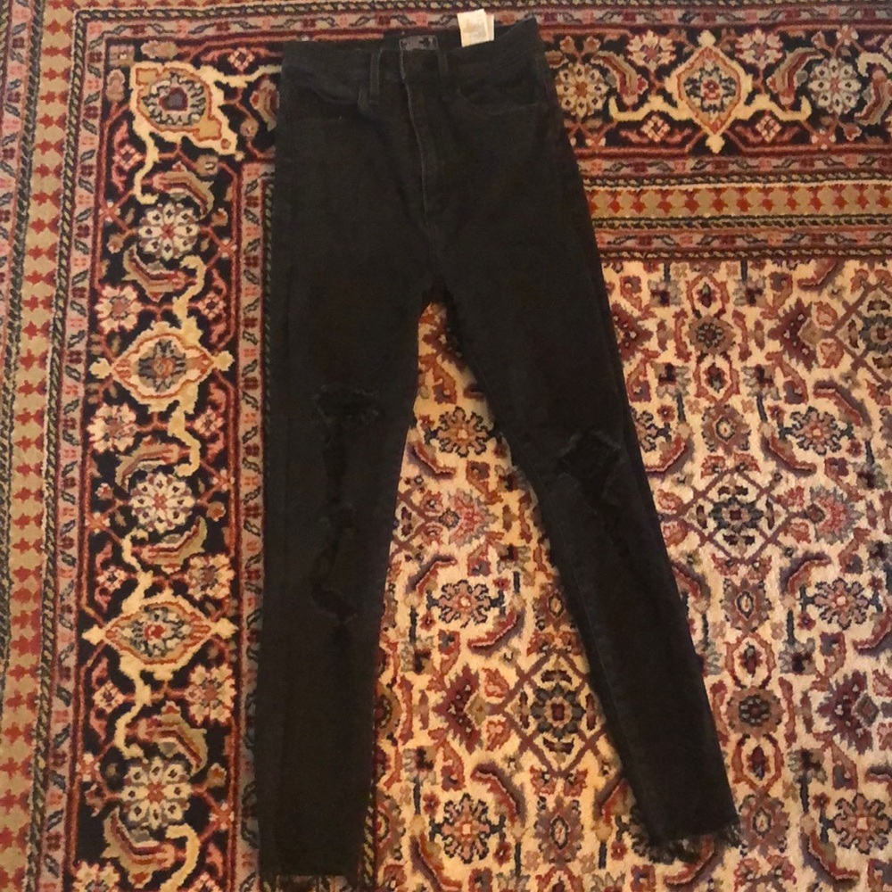 abercrombie ultra high rise super skinny